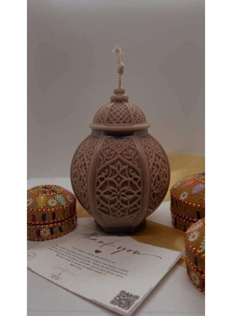 Serenity Candles شمعة رمضان سيرينيتي نور العود البنية – فتيل واحد (١٨٠ جم) - Image 3